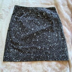 Corduroy Style Print Skirt -Talbots, 8P